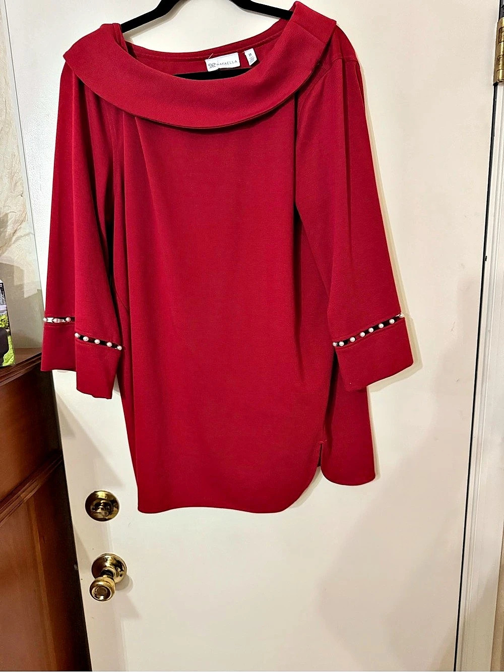 Rafaella Red Tunic Size 2X Like New